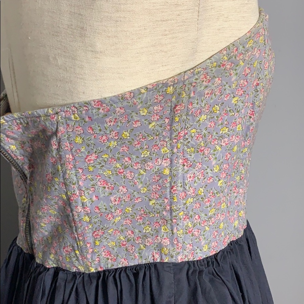 Anthropologie Baby Doll Floral Strapless Dress S - Picture 5 of 14